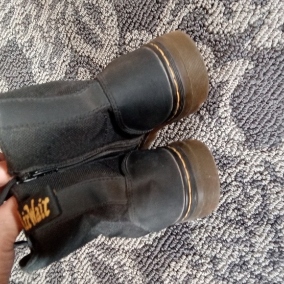 Dr Martens Combs Y Black Lace Combat Boots Boys Size 5 - Picture 4 of 7